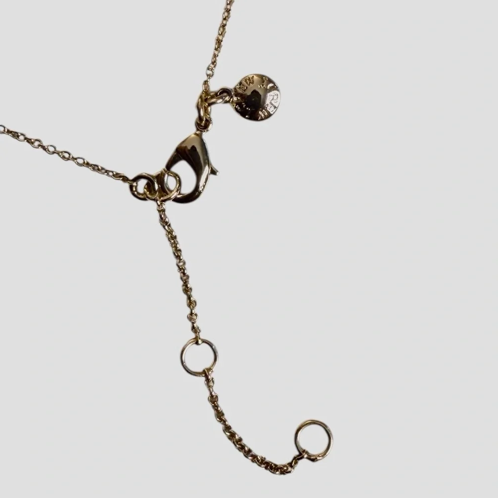 J. Crew Shamrock Gold Necklace St Patrick’s Day ☘️ - Picture 3 of 3